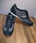 Coach (kelson) Black And Gray Signature Monogram Athletic Canvas Shoes Size 10 B