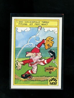 1976 Funky Facts Weird World of Baseball Famous Pitches (Match Up) #4 - Image 1 of 2