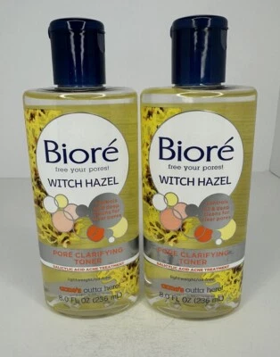 Biore Witch Hazel Pore Clarifying Toner Salicylic Acid Acne Treatment- 2 Pack - Image 1 of 4