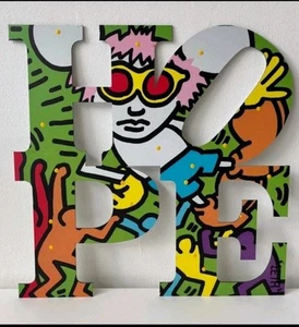 pop art original signiert Meta Pop "Hope Meets Keith Haring" - Picture 1 of 6