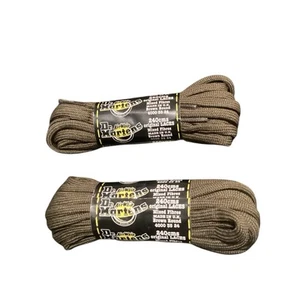 Dr. Martens Shoe laces Brown Round 240 cm Shoe Laces 18-20 Eyelets - 2 Sets - Picture 1 of 3