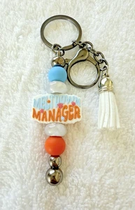Meltdown Manager Handmade Beaded Keychain~Mom Gift~Teacher Gift~Babysitter Gift - Picture 1 of 2