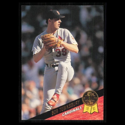 Bob Tewksbury #44 1993 Leaf St. Louis Cardinals Baseball Card MLB NM - Image 1 of 3