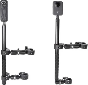 Motorrad Montagesatz für Insta360 One X5 X4 X3 X2 RS - Doppelklemmen Lenker Ho - Bild 1 von 6
