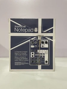 Soundcraft - SCR-5085980US-01 - Notepad-5 Small Format Analog Mixer - Picture 1 of 2