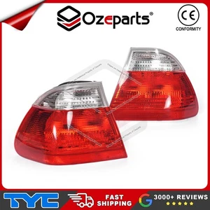 Set / Pair LH+RH Tail Light Lamp (Clear Lens) For BMW 3 Series E46 Sedan 98~01 - Picture 1 of 5
