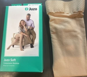 Juzo Soft 2001 hasta el muslo, punta cerrada FF, 20-30 mmHg talla II (2) beige - Imagen 1 de 8
