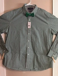 NWT Men's Shirt Graham&Graham Size 2XL Long Sleeve Button Down W/Bow Tie - Picture 1 of 1