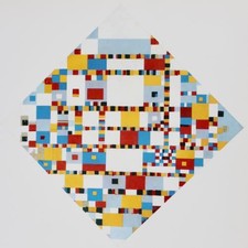 PIET MONDRIAN BOOKPLATE PRINT ABSTRACT Modern Art 1962 DE STILJ GEOMETRIC VICTOR