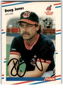 1988 Fleer Doug Jones Autogramm Rookie Cleveland Indians #613 - Bild 1 von 2