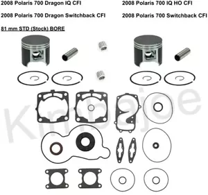 2008 Polaris 700 CFI Dragon IQ Dragon Switchback IQ HO SPI Piston Kits Rebuild - Picture 1 of 1