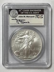 P American Silver Eagle 2011 graduación profesional MS-69 25 aniversario - Imagen 1 de 2