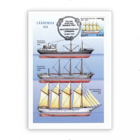 Estonia 2022 Card Maximum sailer Läänemaa MNH Cover