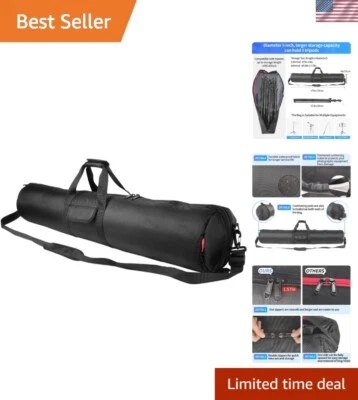 Heavy-Duty Padded Tripod Carrying Case 47x8.3in with Adjustable Shoulder Strap - Image 1 of 4