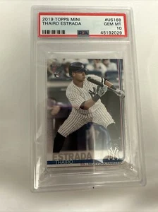 2019 Topps Mini Thairo Estrada US 168 PSA 10 Rookie Card RC Yankees SF Giants - Picture 1 of 4
