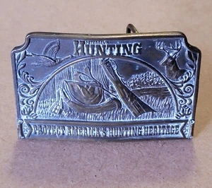 Hunting Petersen Publishing Company Lewis Buckles 1978 Vintage Brass Belt Buckle - Picture 1 of 9