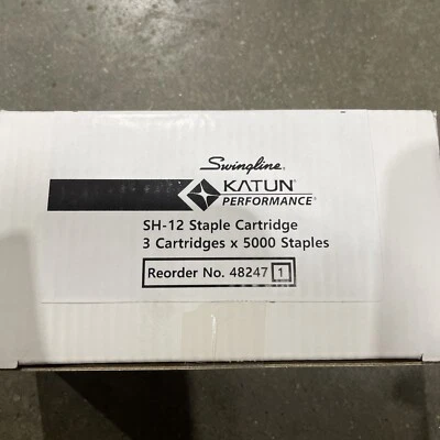 Swingline Katun SH-12 Staples 3 Cartridges 15000 Total Staples 48247