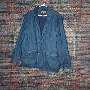 Duluth mens denim elbow patch Presentation sport coat blazer XXL - Picture 1 of 16