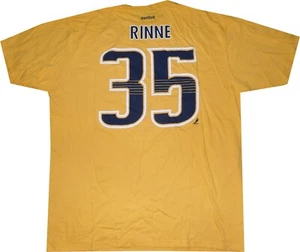 Pekka Rinne Nashville Predators Reebok Men's Yellow  Shirt New tags 2XL - Picture 1 of 4