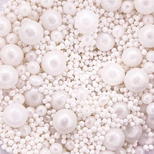 Scrumptious-Bigger Pearl Wedding Cake Decorations Bridal Cake Sprinkles 6481