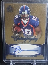 2006 SP Authentic Chirography Signatures Brandon Marshall #CH-BM Rookie Auto RC