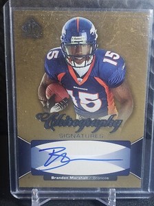 2006 SP Authentic Chirography Signatures Brandon Marshall #CH-BM Rookie Auto RC