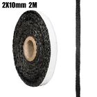 Black Flat Stove Rope Self Adhesive Glass Seal Stove Fire Rope 10Mm Wide X 2Mm