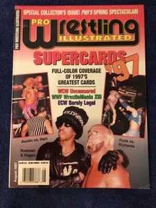 Pro Wrestling Illustrated August 1997 Hulk Hogan Dennis Rodman POSTER VF/NM - Picture 1 of 3