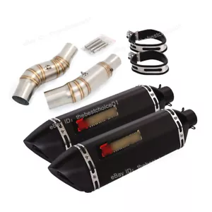 For Kawasaki Z1000 Ninja 1000 2010-2024 Exhaust System Mid Link Pipe Muffler L&R - Picture 1 of 15