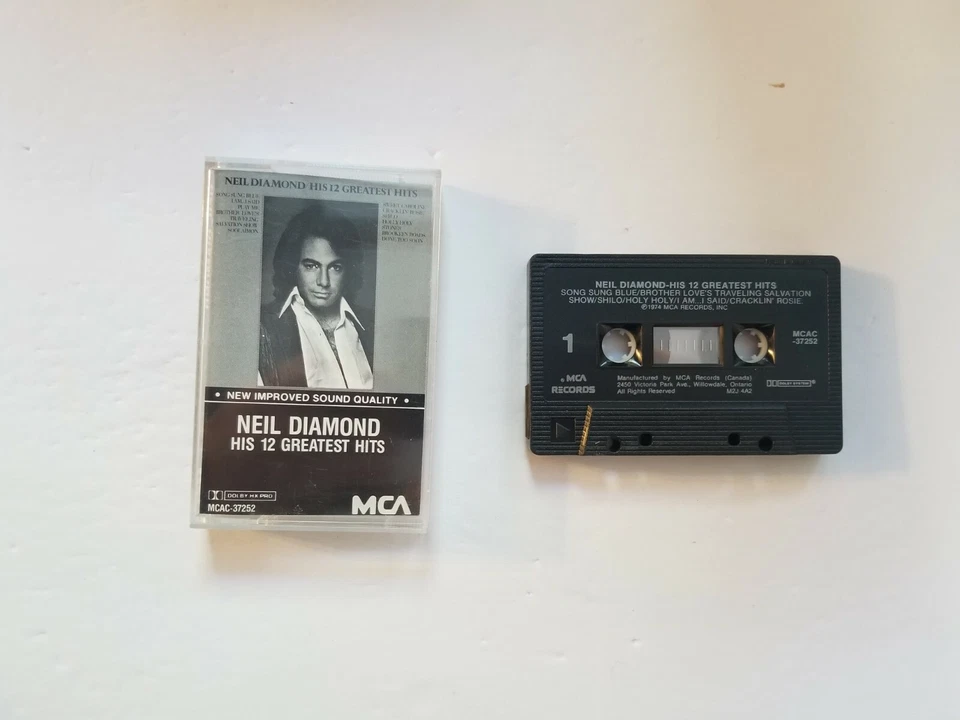 Neil Diamond - His 12 Greatest Hits - Cassette Tape - Image 1 of 1