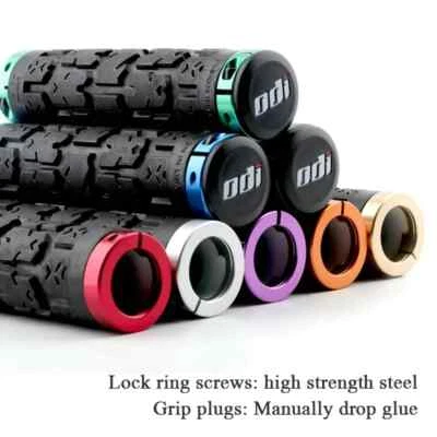 HOT ODI Rogue Mountain Bike Double Lock On Grips MTB Bike Rubber Handle Ergonomi - Image 1 of 4