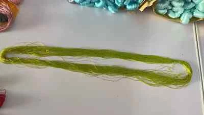 24silk tight twisted water ripple mulberry silk,hand-dyed gradient silk thread - Image 1 of 2