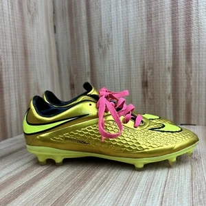 NIKE HYPERVENOM 2014 PHELON NEYMAR GOLD CLEATS Sz. 7 Mens 677585-907 - Picture 1 of 12