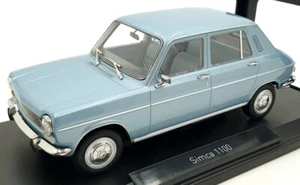 Norev 1/18 Scale Diecast 185751 - Simca 1100 GLS 1968 - Estoril Blue - Picture 1 of 5