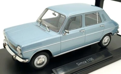 Norev 1/18 Scale Diecast 185751 - Simca 1100 GLS 1968 - Estoril Blue - Image 1 of 4