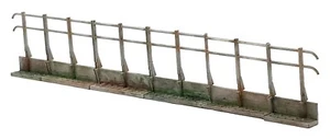 TD52-2-O Bridge Fencing End Sections O scale model railway scenics unpainted - Picture 1 of 7