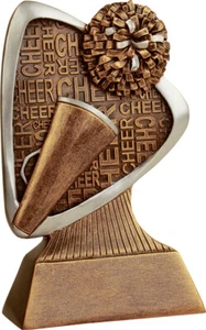 5.5" Cheerleading Triad Series Trophy Personalized Free - Picture 1 of 2