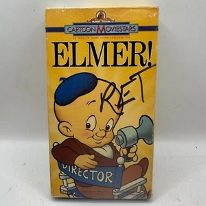 Vintage Cartoon Moviestars Elmer! VHS Video Tape 1988 Not Rated - Picture 1 of 4