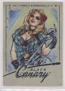 2018 Cryptozoic DC Bombshells Series II Rainbow Black Canary #05 02ro