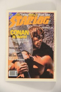 Starlog 1993 Card #27 Conan Arnold Schwarzenegger "Cover Number 59" L007595