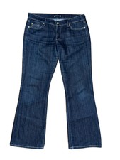 Fidelity Denim Magnolia Bootcut Jeans Womens Size 31 Viper Rinse Candiani Denim