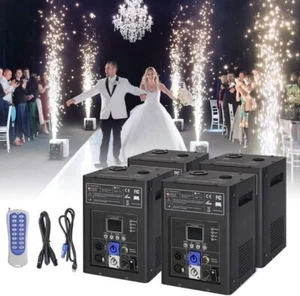 4pcs Stage Cold Spark Firework Machine Special Stage Machine Jet Height 3-16.5ft - Picture 1 of 12