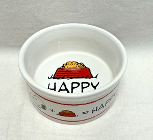 PEANUTS SNOOPY Pet Bowl by Gibson Ceramic 4.25"x2.25" Microwave/Dishwasher Safe - Picture 1 of 7