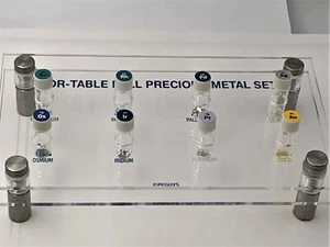 POR-TABLE FULL PRECIOUS METAL SET inc Rhodium Iridium Gold Osmium Palladium Pt + - Picture 1 of 13