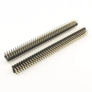 100 Stck. 2 mm 2,0 mm Steigung 3x40 120 Pin Stecker drei dreifache Reihe gerader Kopfzeilenstreifen - Bild 1 von 7