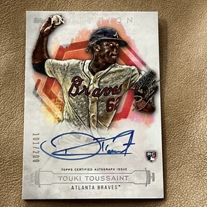 2019 Topps Inception Rookies & Emerging Stars /200 Touki Toussaint Auto RC Brave