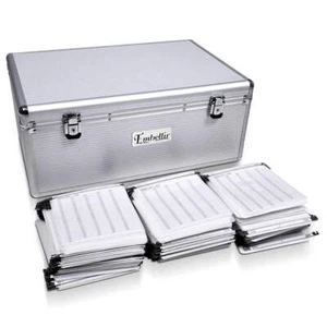 NNEDSZ CD Case DVD Cases Storage Box 500 Discs Aluminium Case DVD Folders - Picture 1 of 8