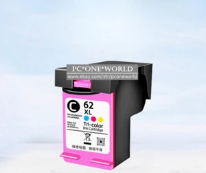 1-PK pour HP 62XL Cartouche d'encre couleur pour ENVY 5640 5642 5643 5644 - Photo 1/4
