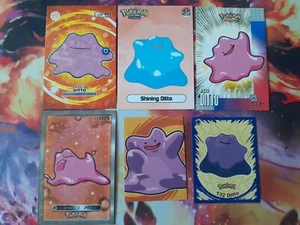 Ditto Fan Art Bundle of 6 Peruvian Cards + Stickers NOT Official Pokemon PL-NM - Foto 1 di 2