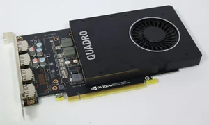 DELL NVIDIA Quadro P2200 5GB GDDR5X 4x DisplayPort GPU Video Graphics Card PX8M5 - Picture 1 of 5